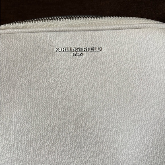 Karl Lagerfeld White Crossbody Bag with Bold Strap - Picture 6 of 7
